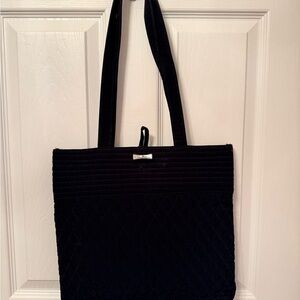 Vera Bradley Classic black quilted tote bag, wallet included